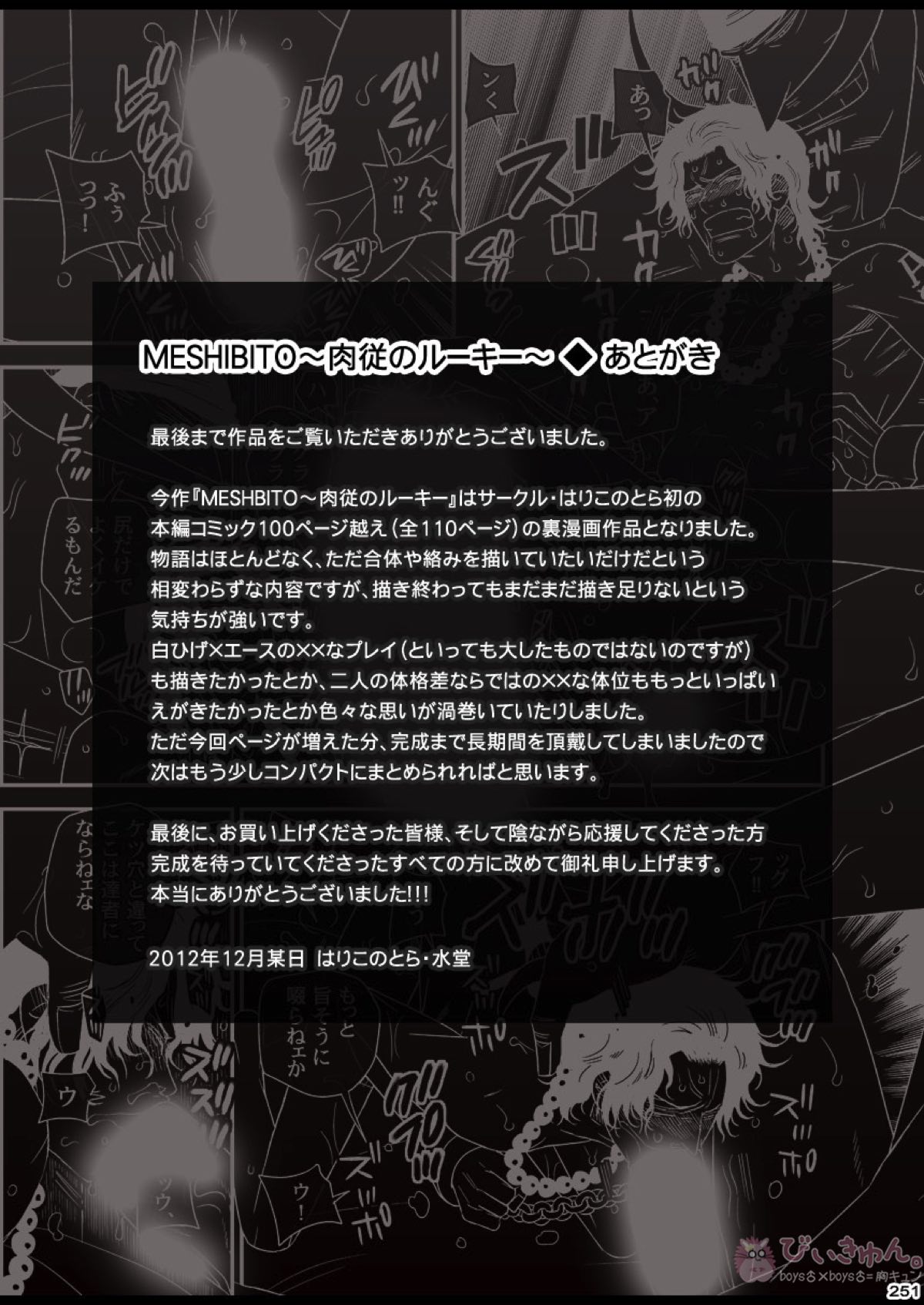 肉従のルーキー【ONE PIECE/白ひげ×ポートガス・D・エース】 page 250