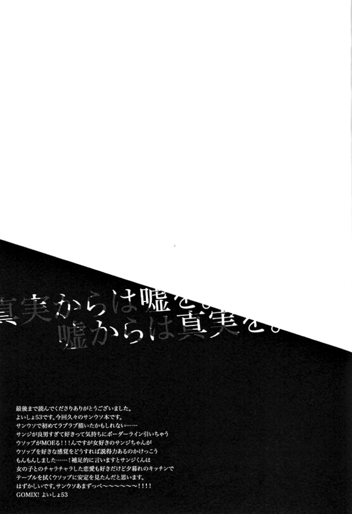真実からは嘘を。嘘からは真実を。【ONE PIECE/サンウソ】 page 24