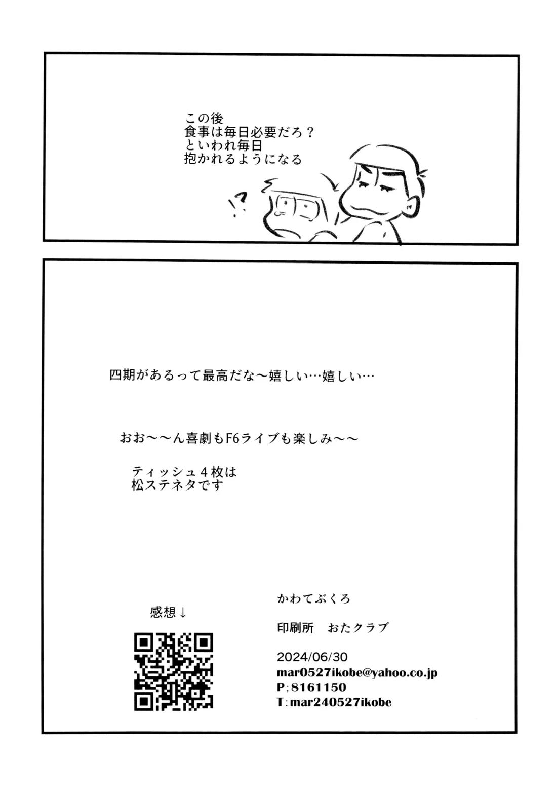 必須栄養素はお兄ちゃんザーメン【おそ松さん/カラ一】 page 21