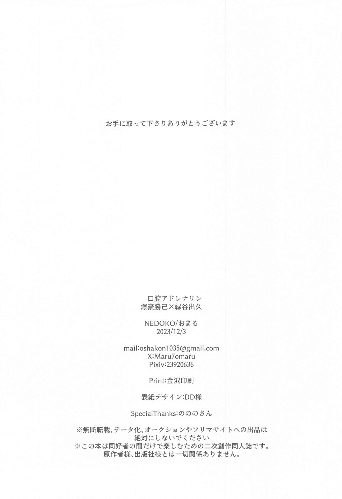 口腔アドレナリン【僕のヒーローアカデミア/勝デク】 page 26