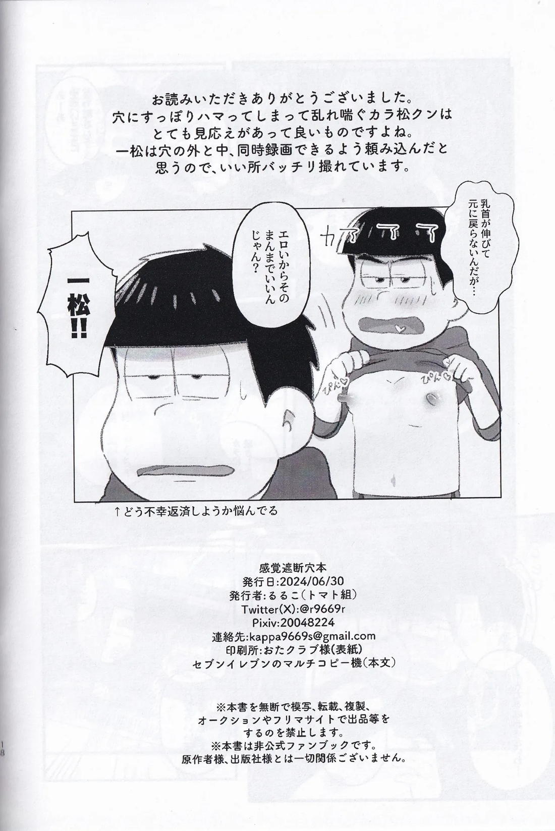 感覚遮断穴本【おそ松さん/一カラ】 page 17