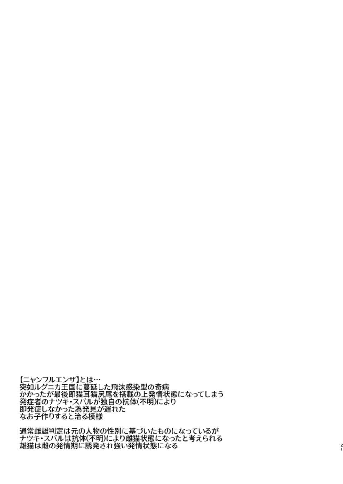 ニャンフルエンザに気をつけて！【Reゼロから始める異世界生活/ユリスバ】 page 20
