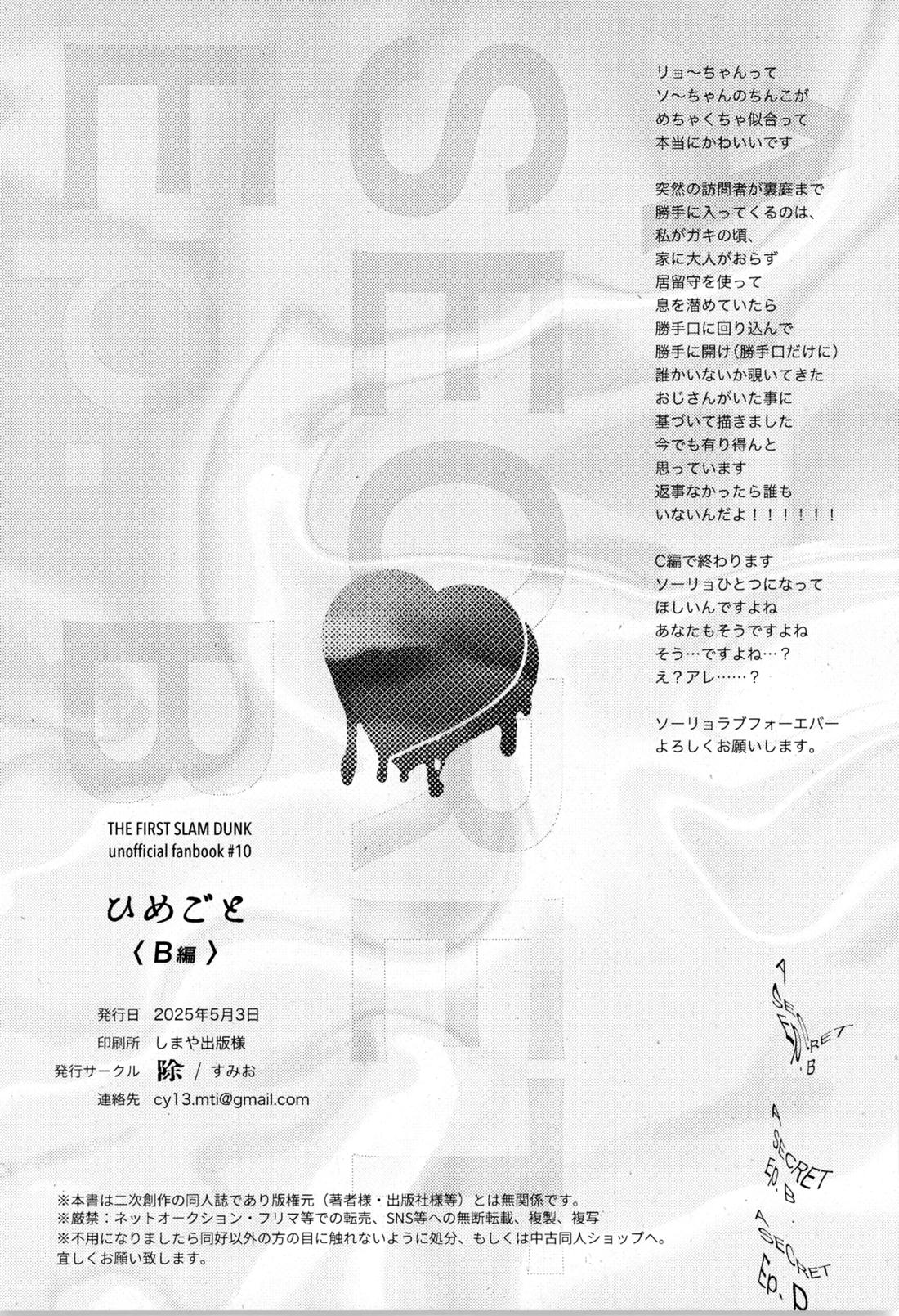ひめごと〈B編〉【スラムダンク/ソーリョ】 page 34