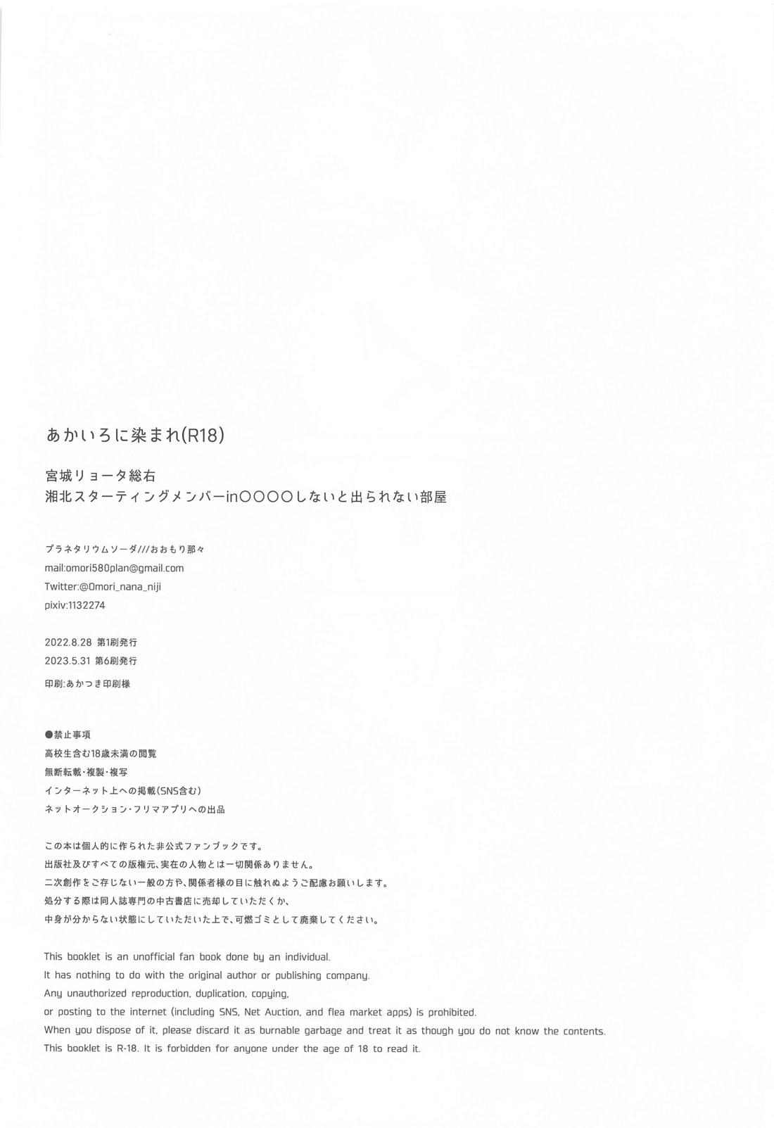 あかいろに染まれ【スラムダンク/赤リョ】 page 29