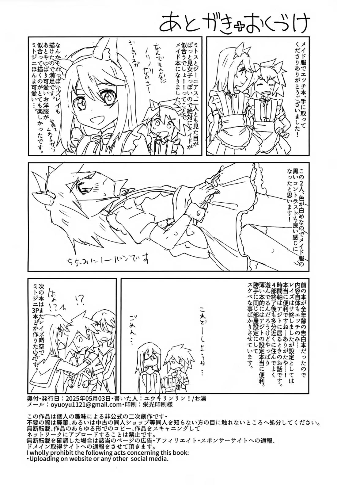 ミトジニがメイド服でエッチする話【テイルズオブシンフォニア/ミトジニ】 page 17