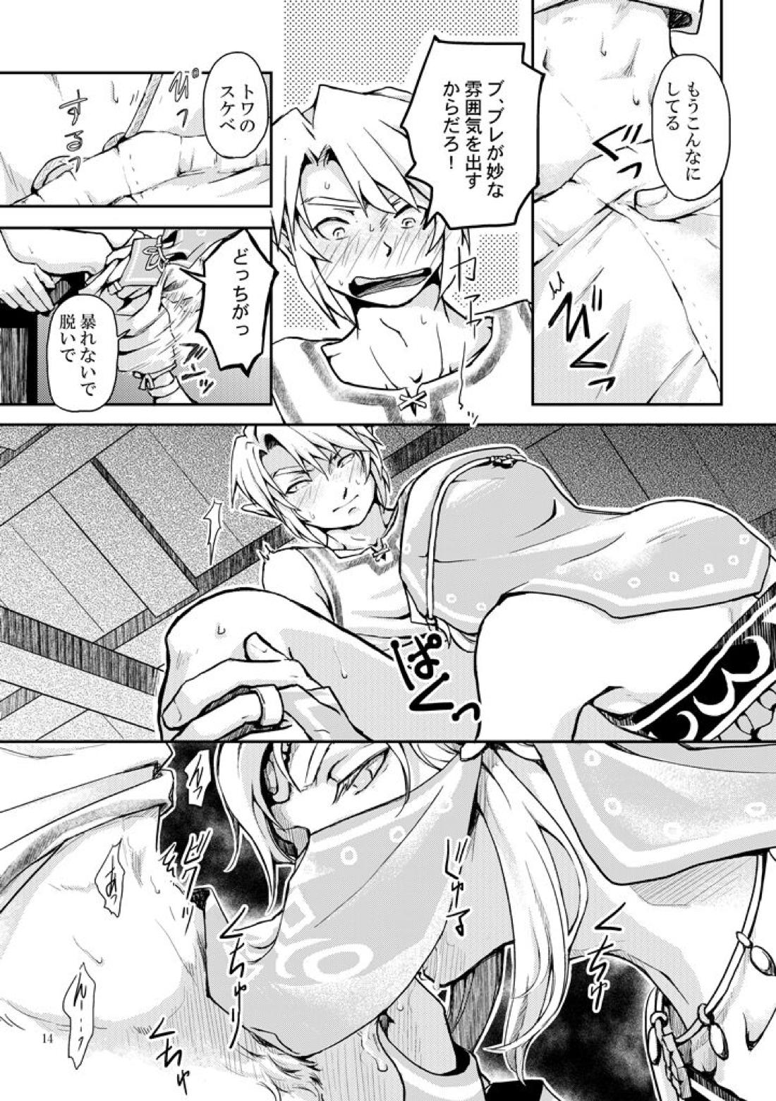 淑女の服でちょっぴりえっちに遊ぼ【ゼルダの伝説/ブレトワ】 page 12