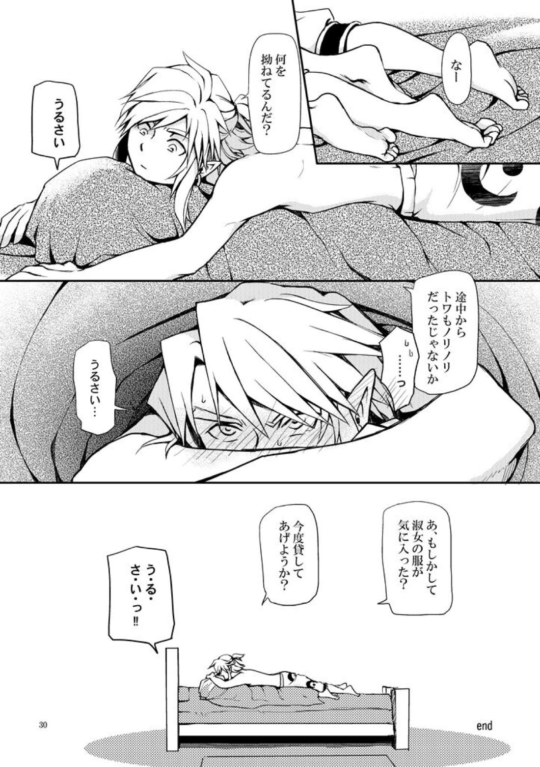 淑女の服でちょっぴりえっちに遊ぼ【ゼルダの伝説/ブレトワ】 page 28