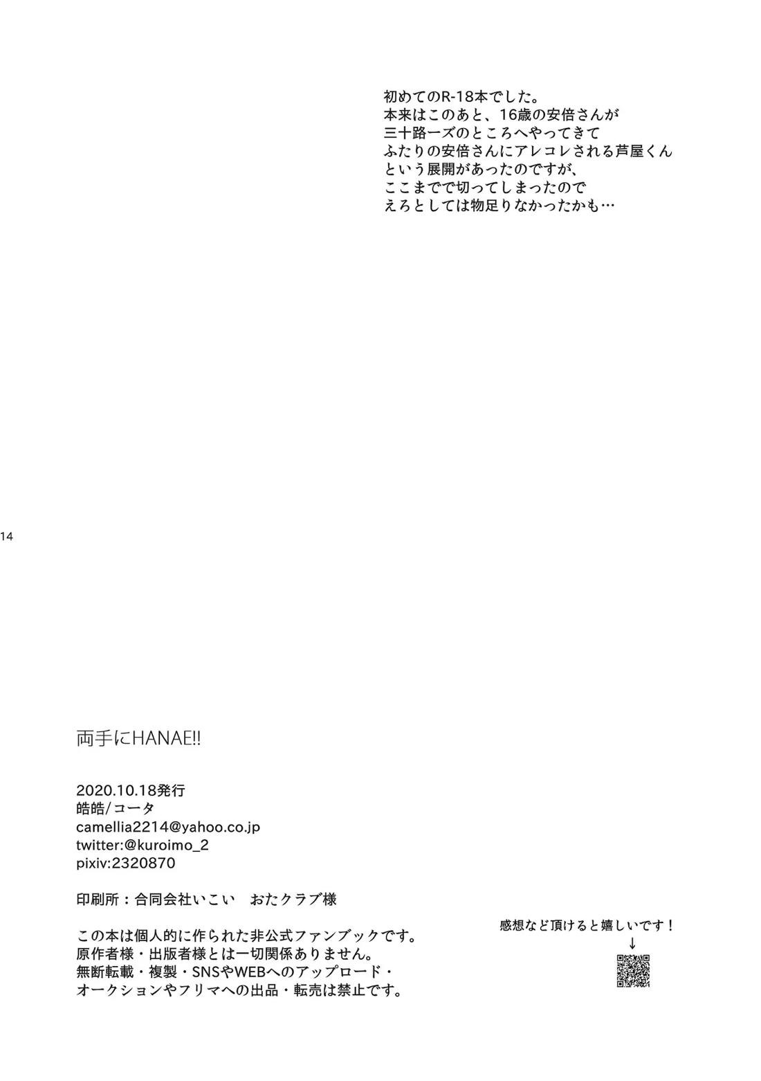 両手にHANAE!!【不機嫌なモノノケ庵/安芦】 page 17