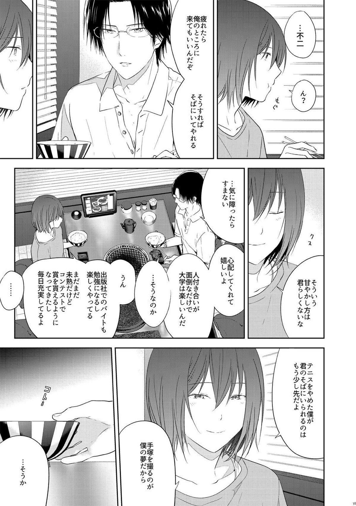 友達以上、【テニスの王子様/手塚×不二】 page 34