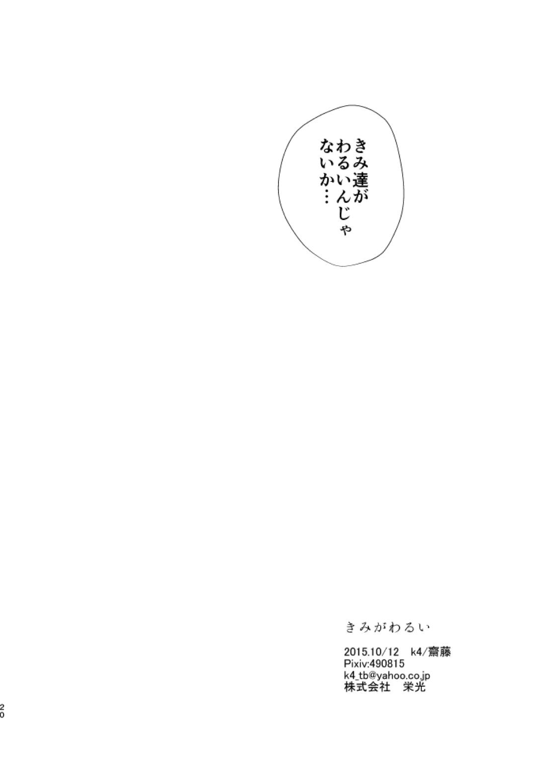 きみがわるい【刀剣乱舞/燭燭】 page 21