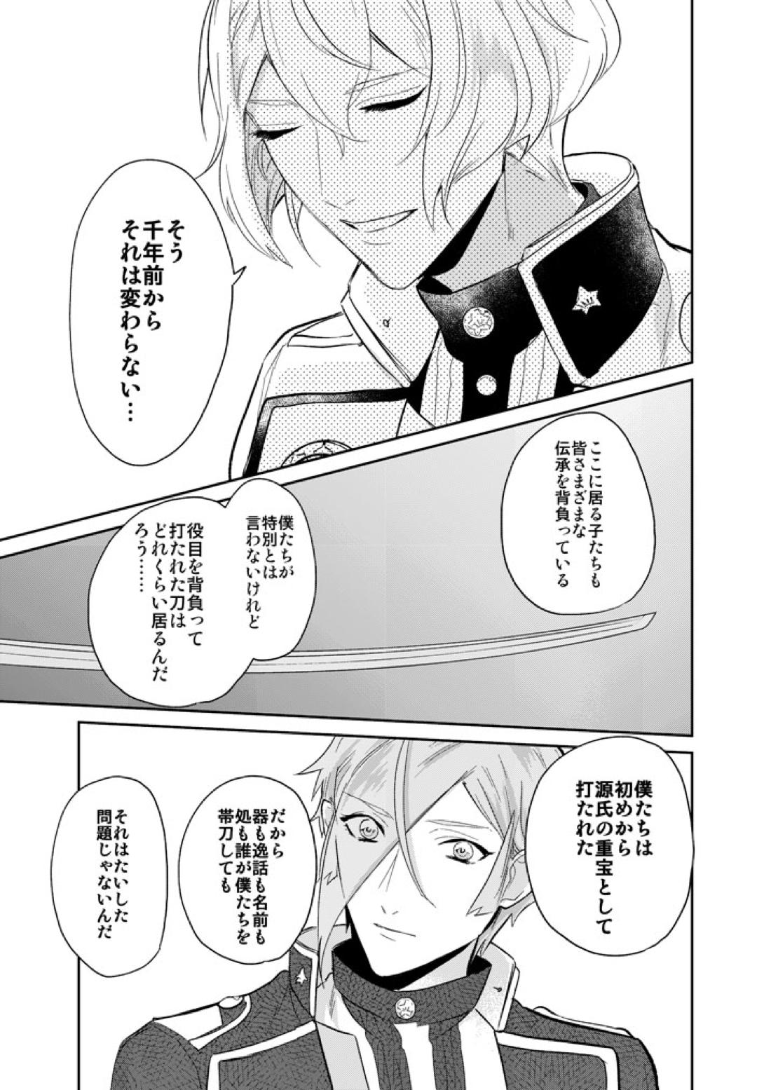 一刻の夢うつつ【刀剣乱舞/ 膝髭】 page 29