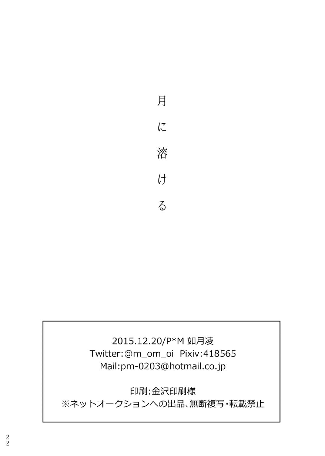 月に溶ける【刀剣乱舞/つるみか】 page 21