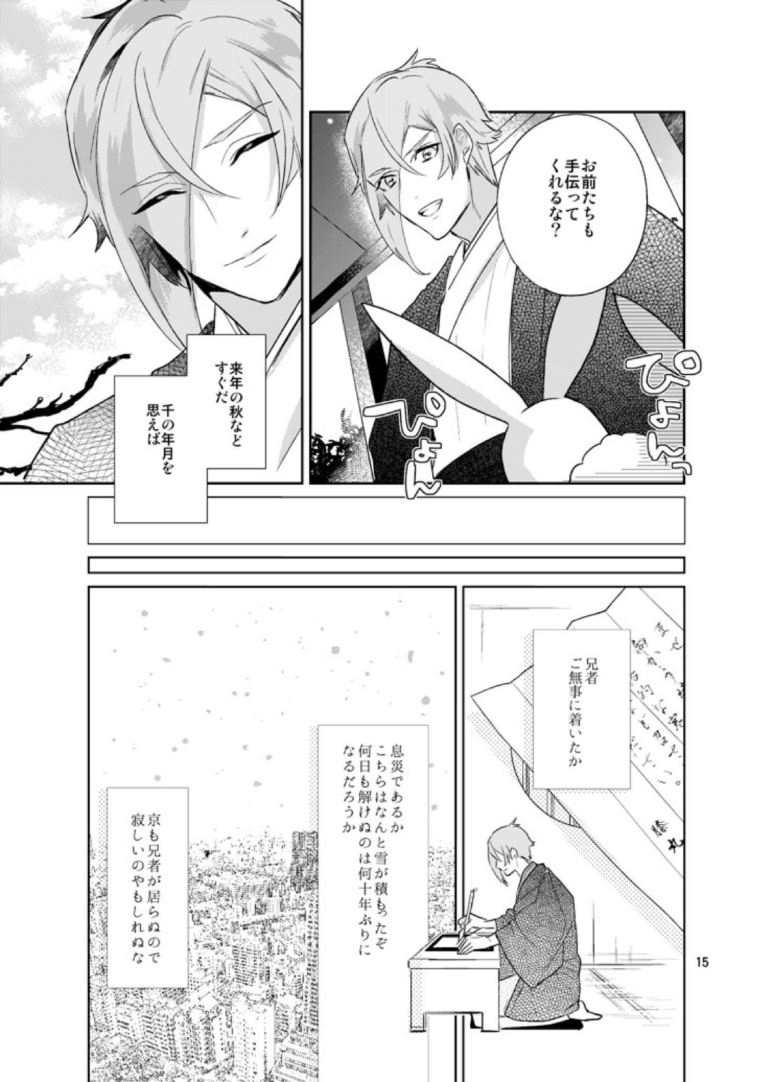 千の春うらら【刀剣乱舞/ 膝髭】 page 13