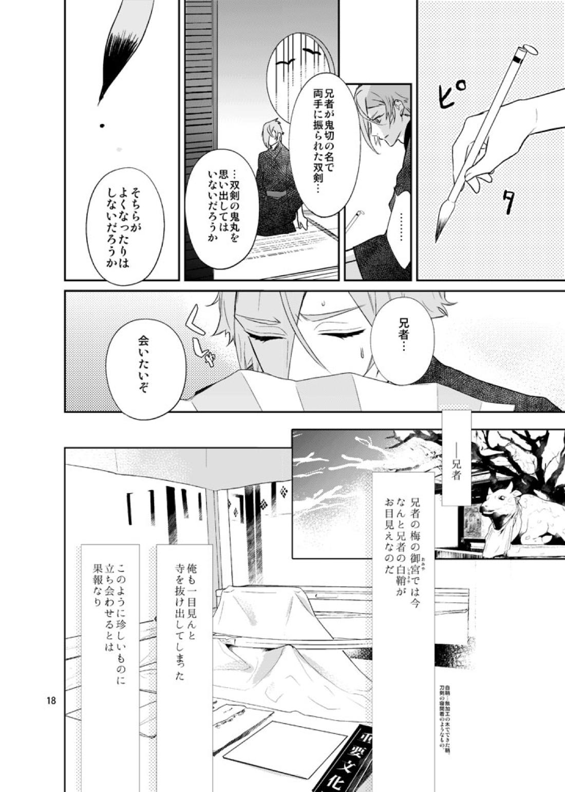 千の春うらら【刀剣乱舞/ 膝髭】 page 16
