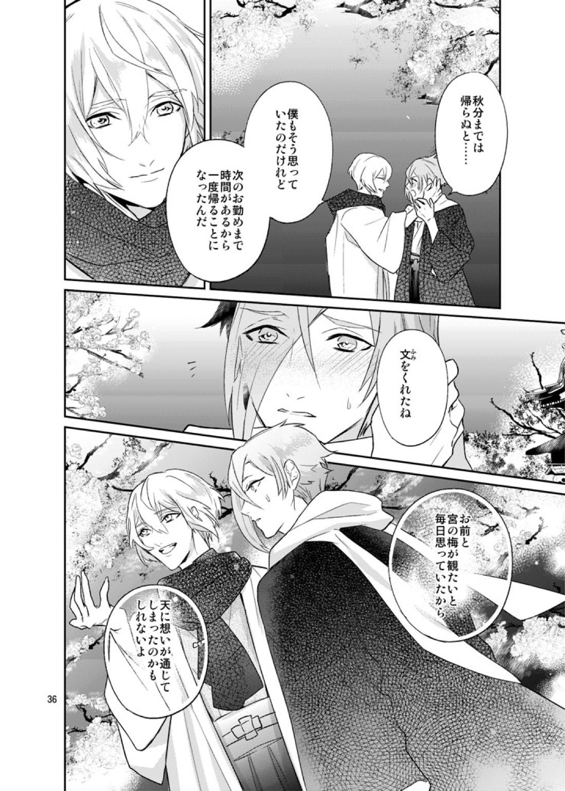 千の春うらら【刀剣乱舞/ 膝髭】 page 34