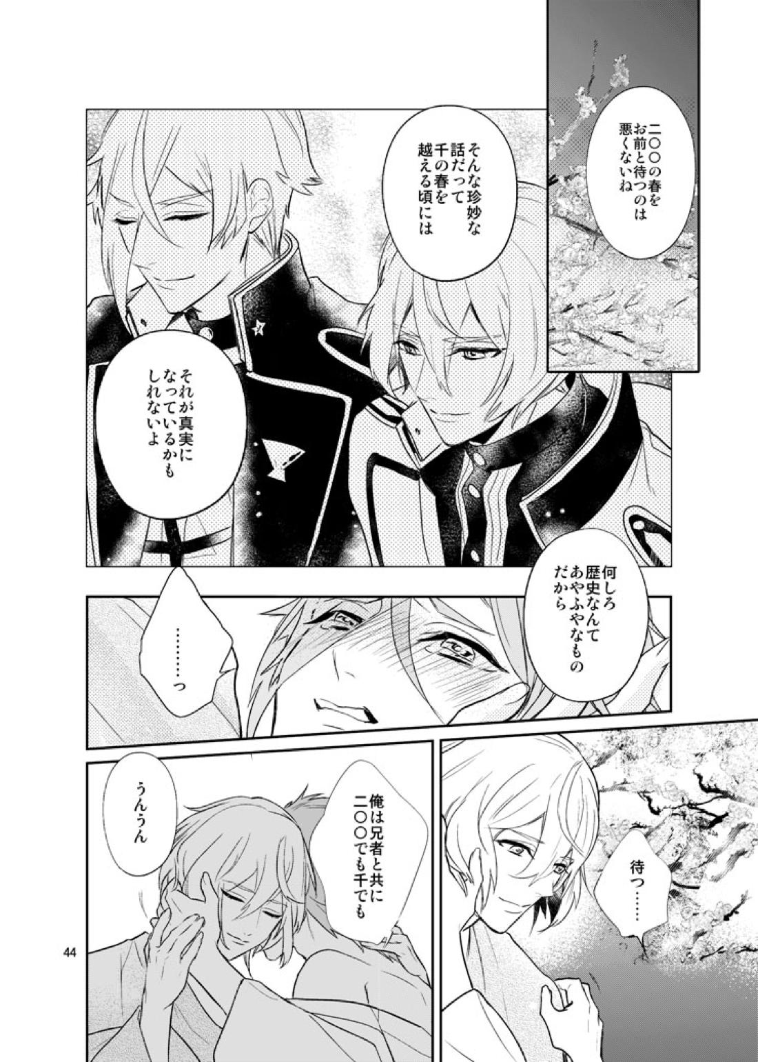 千の春うらら【刀剣乱舞/ 膝髭】 page 41
