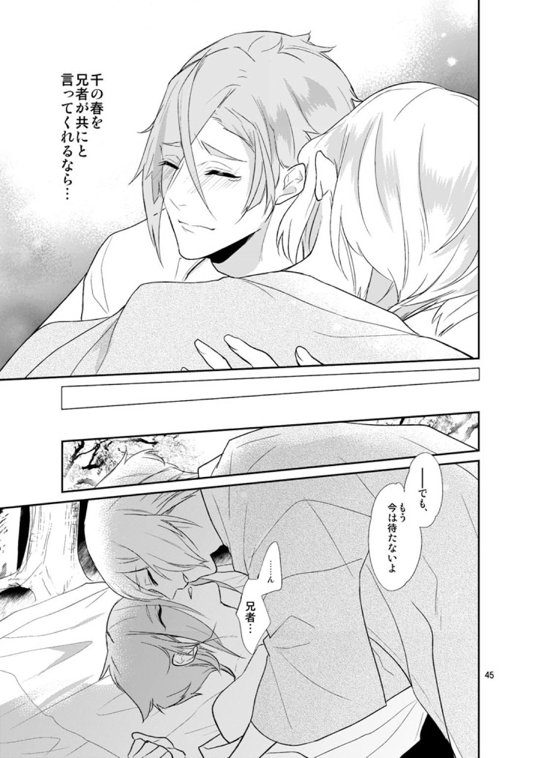 千の春うらら【刀剣乱舞/ 膝髭】 page 42