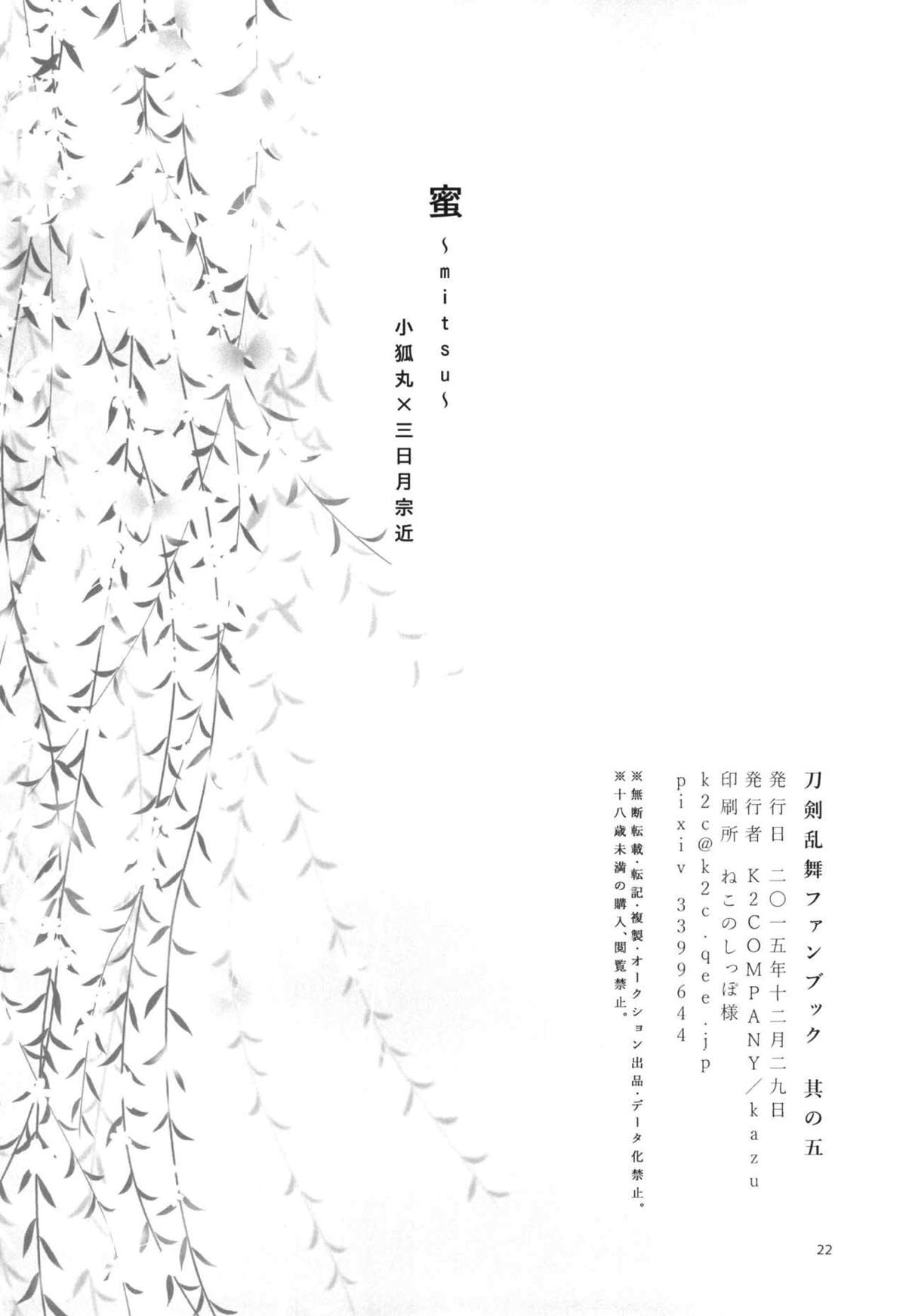 蜜〜mitu〜【刀剣乱舞/小狐三日(こぎみか)】 page 21