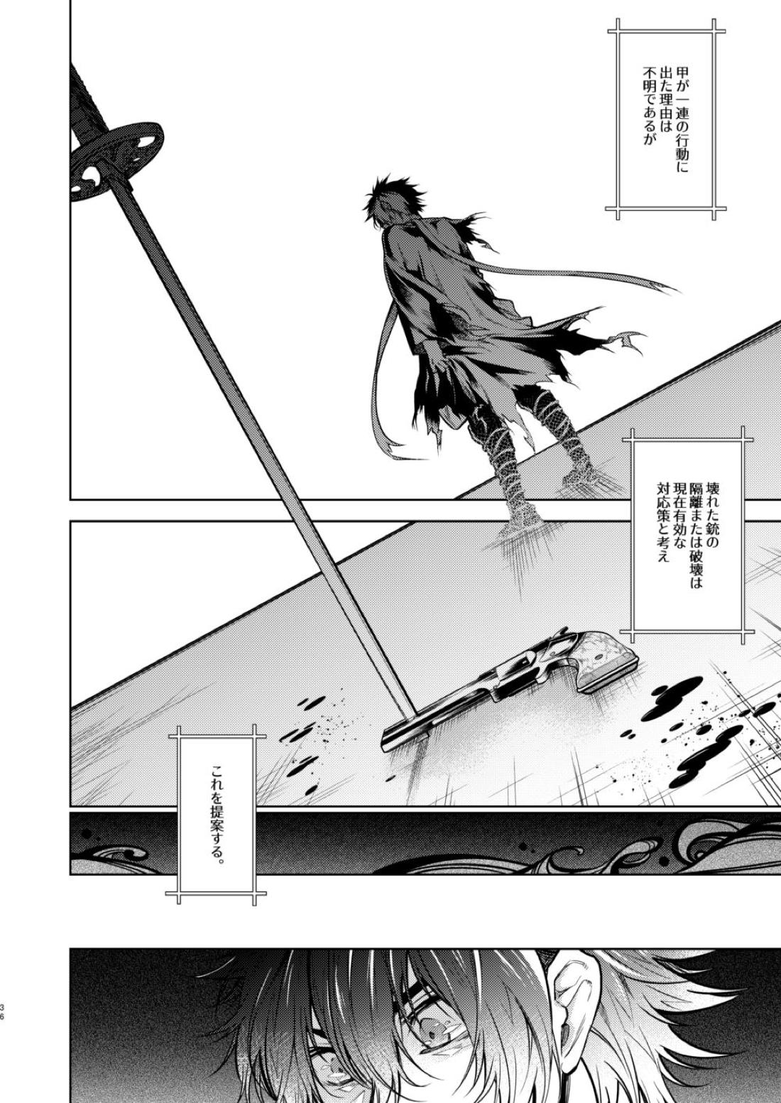 壊れた銃を持っている【刀剣乱舞/むつひぜ】 page 37