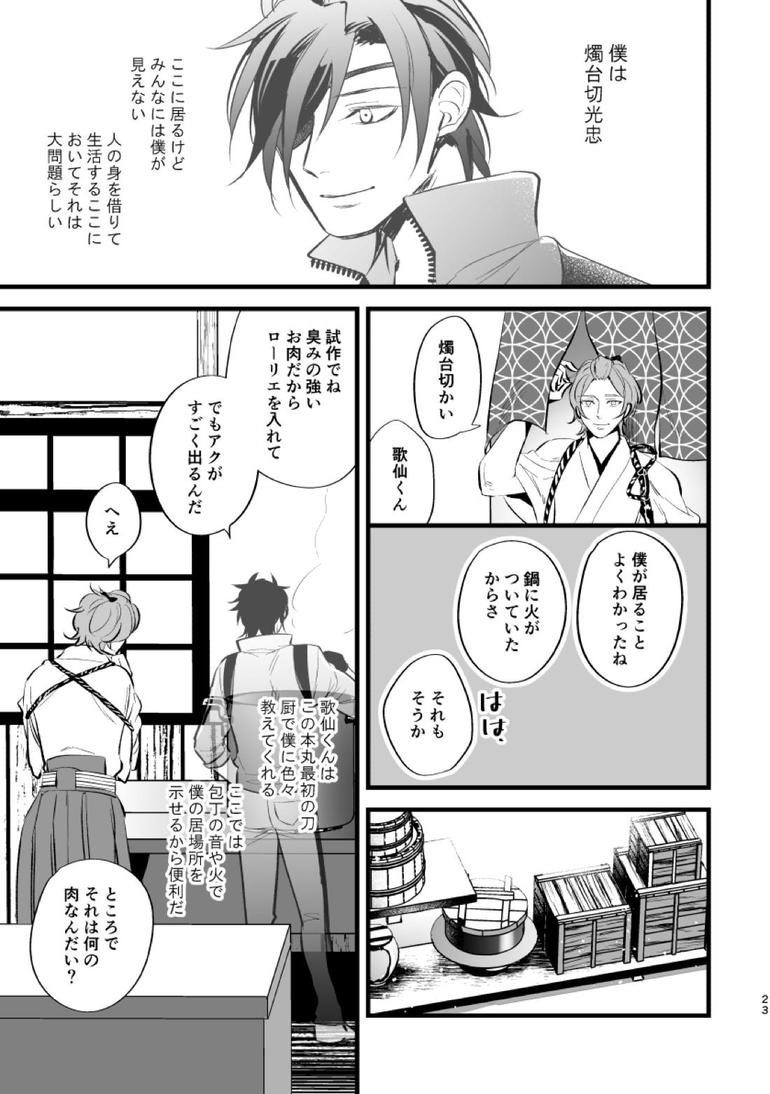 とうめい人間【刀剣乱舞/くりみつ】 page 22