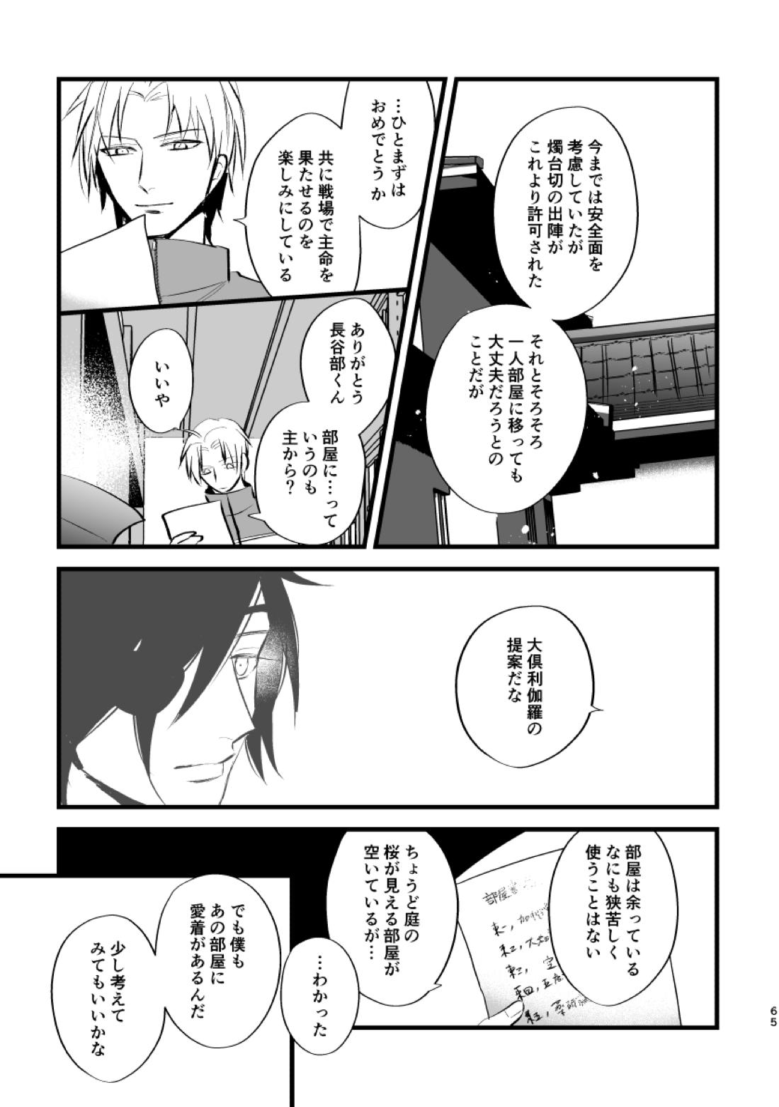 とうめい人間【刀剣乱舞/くりみつ】 page 63