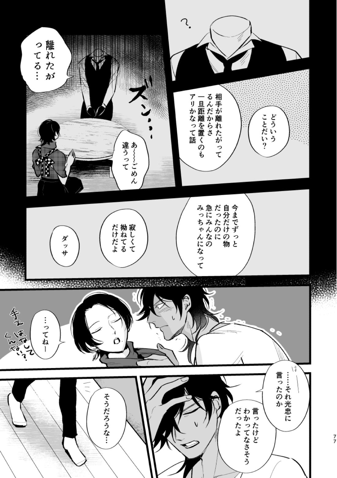 とうめい人間【刀剣乱舞/くりみつ】 page 75