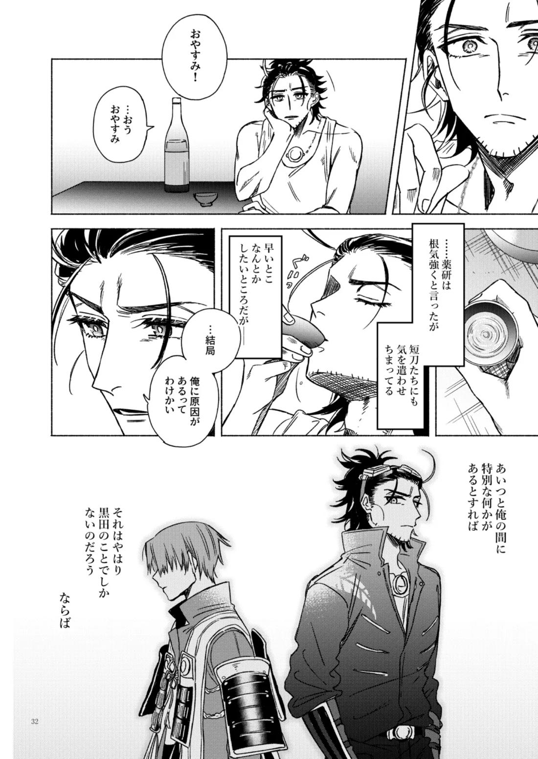 日本号＋長谷部回想漫画「藤波が立つ」【前編】【刀剣乱舞/にほへし】 page 32