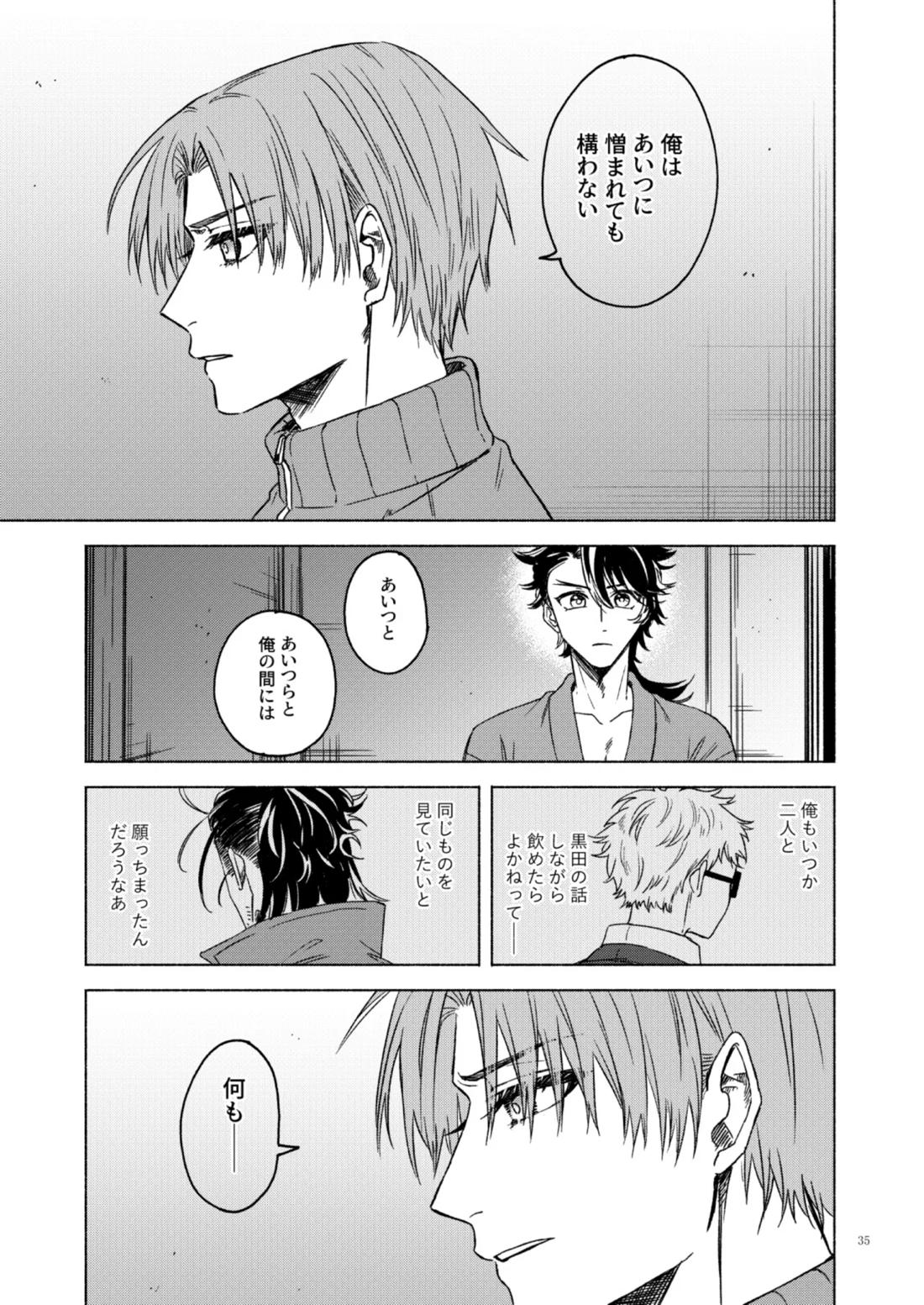 日本号＋長谷部回想漫画「藤波が立つ」【前編】【刀剣乱舞/にほへし】 page 35