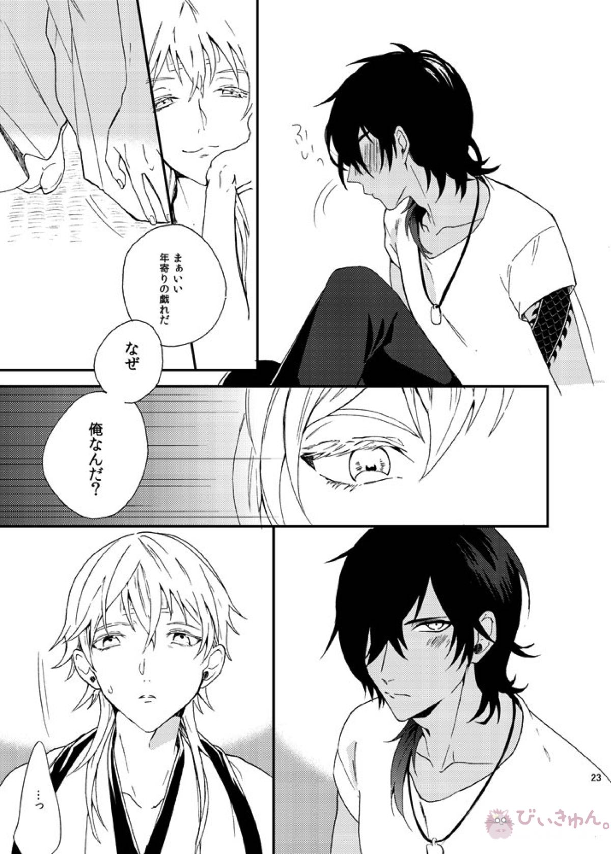 りゅうの涙はきっと、あまい【刀剣乱舞/くりつる】 page 22