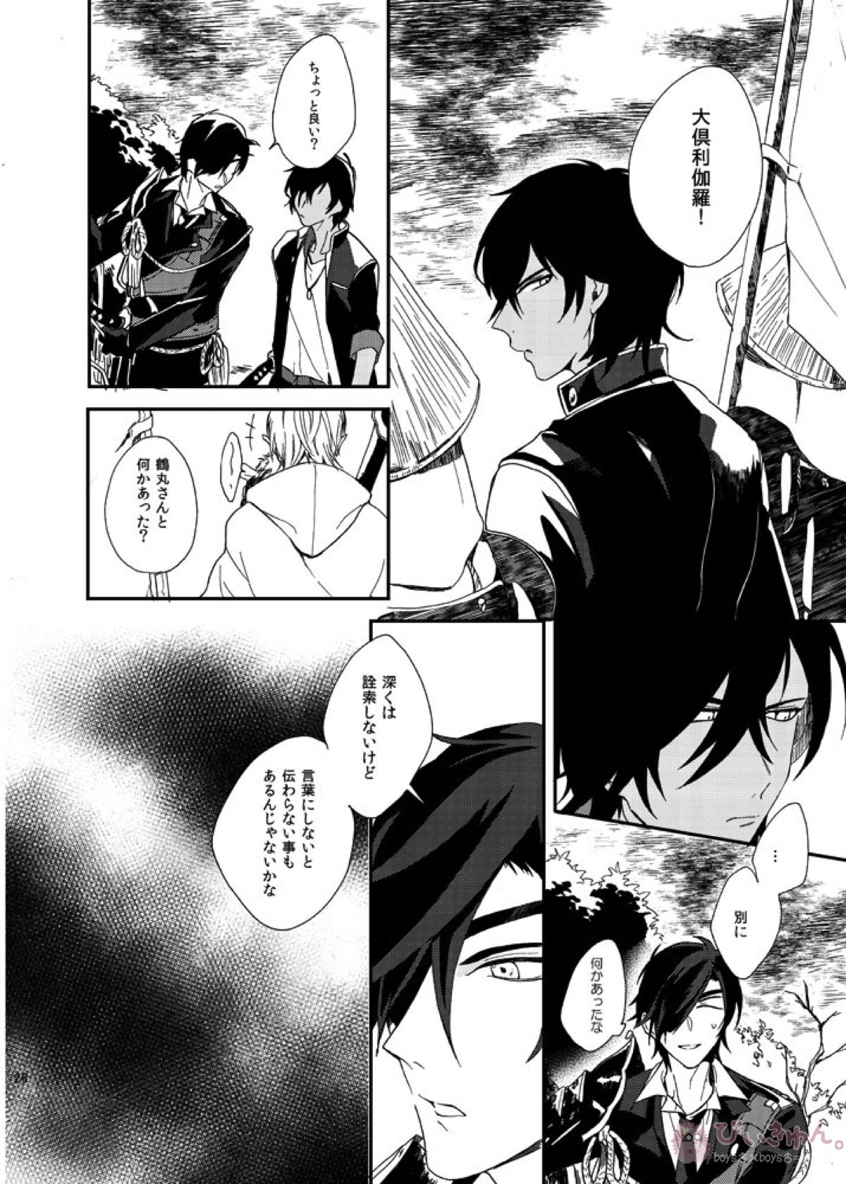 りゅうの涙はきっと、あまい【刀剣乱舞/くりつる】 page 25