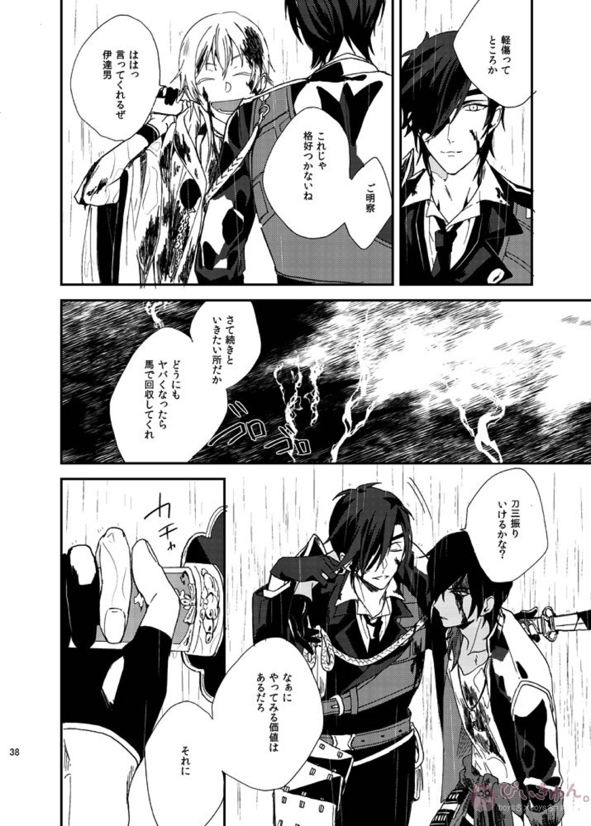 りゅうの涙はきっと、あまい【刀剣乱舞/くりつる】 page 37