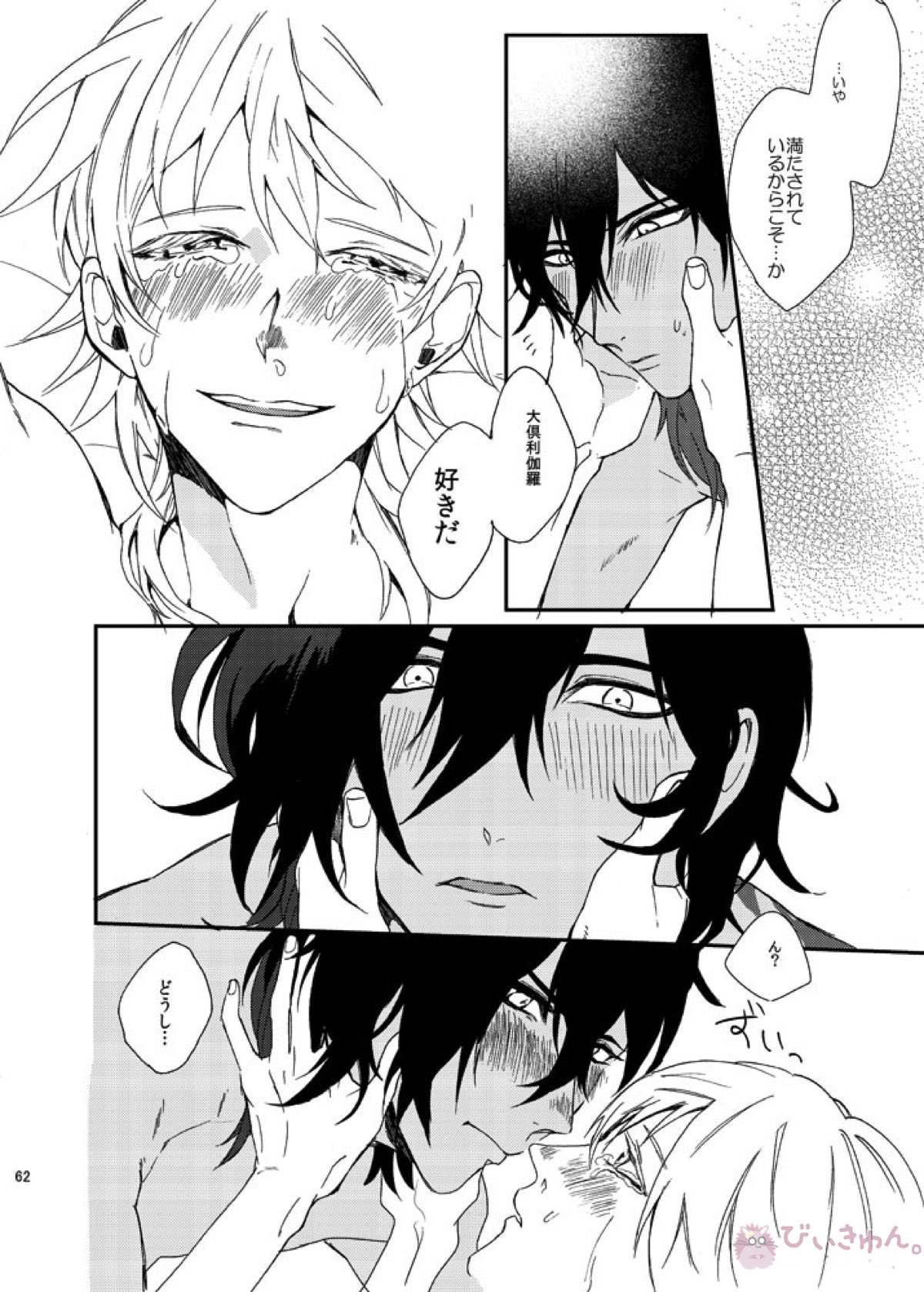 りゅうの涙はきっと、あまい【刀剣乱舞/くりつる】 page 61