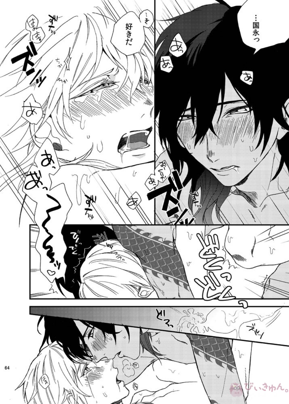 りゅうの涙はきっと、あまい【刀剣乱舞/くりつる】 page 63