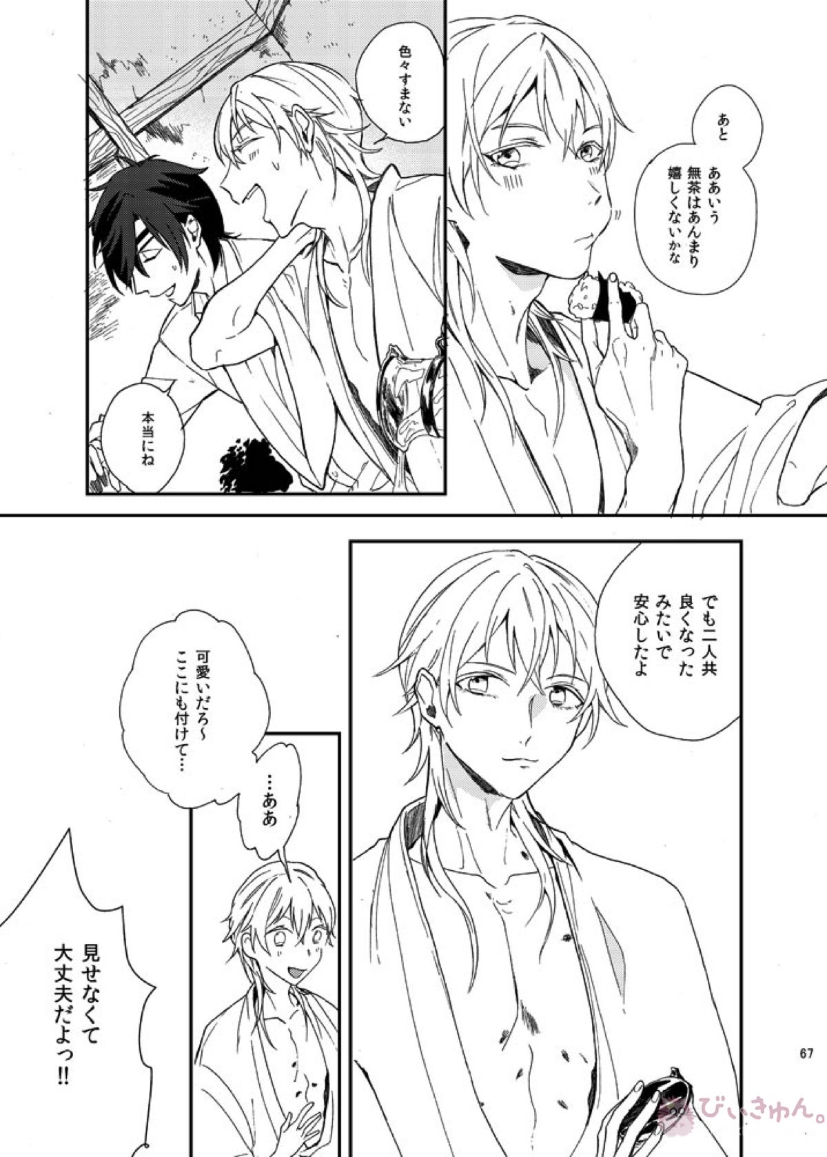 りゅうの涙はきっと、あまい【刀剣乱舞/くりつる】 page 66