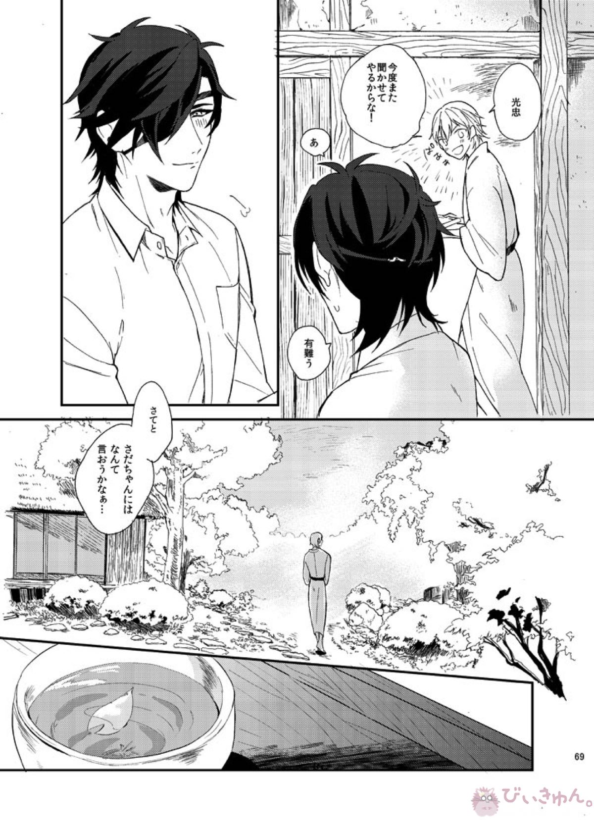 りゅうの涙はきっと、あまい【刀剣乱舞/くりつる】 page 68