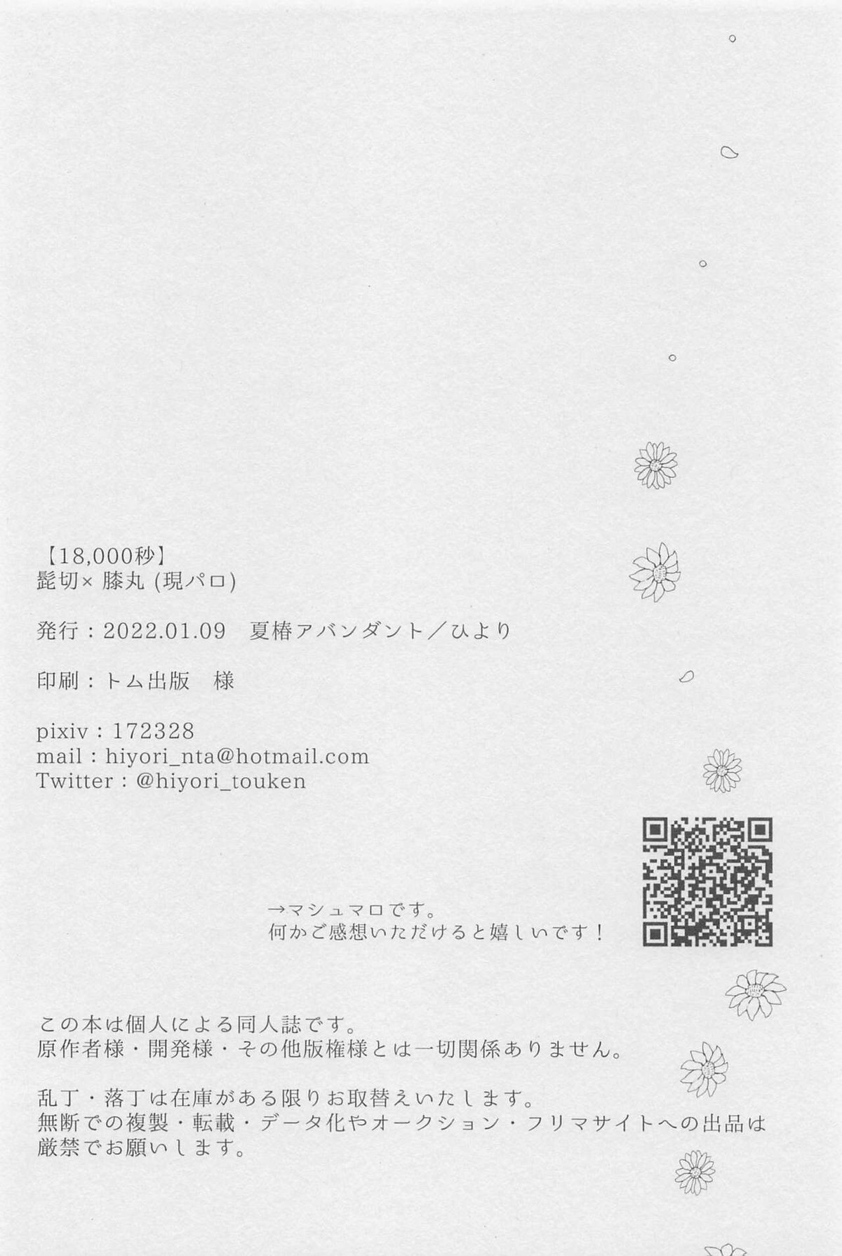 18,000秒【刀剣乱舞/髭膝】 page 37