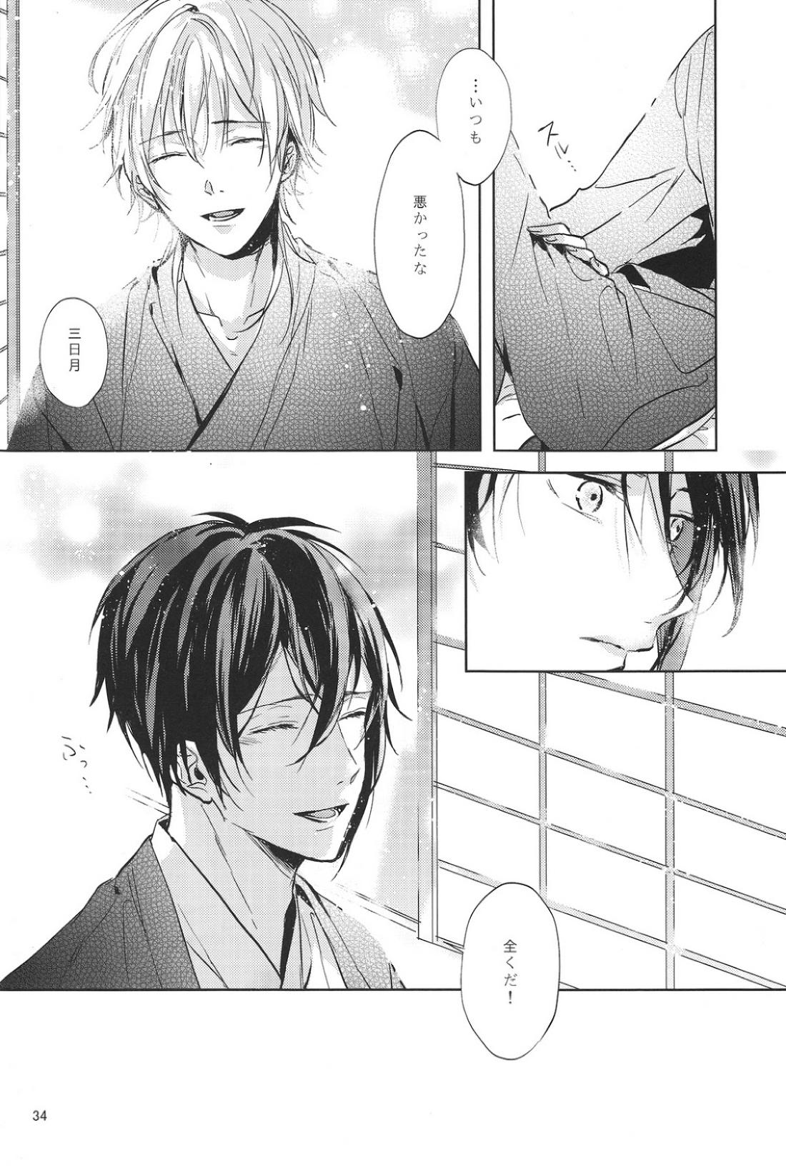 君の腕の中で凍える冬を過ごそう【刀剣乱舞/みかつる】 page 35