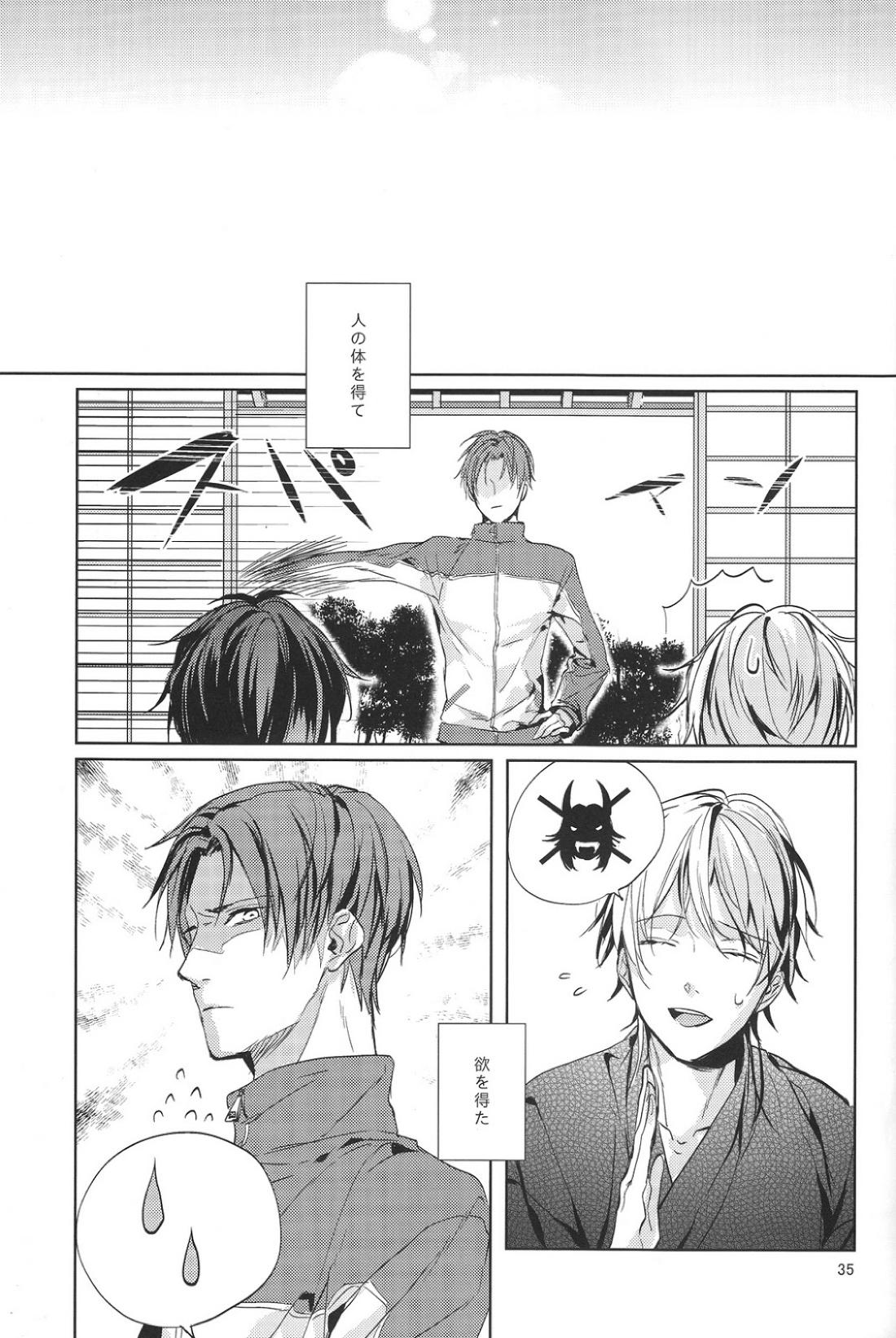 君の腕の中で凍える冬を過ごそう【刀剣乱舞/みかつる】 page 36