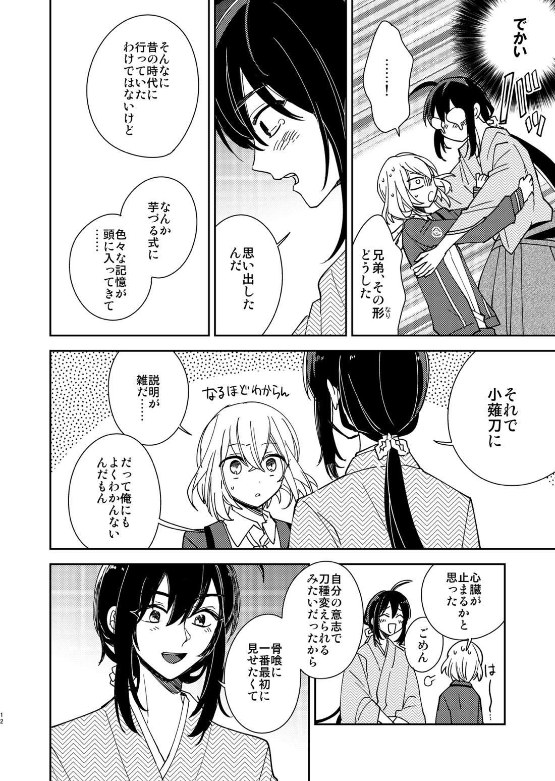 きみと夜、揃いの夢が見たいのだ【刀剣乱舞/鯰骨】 page 13