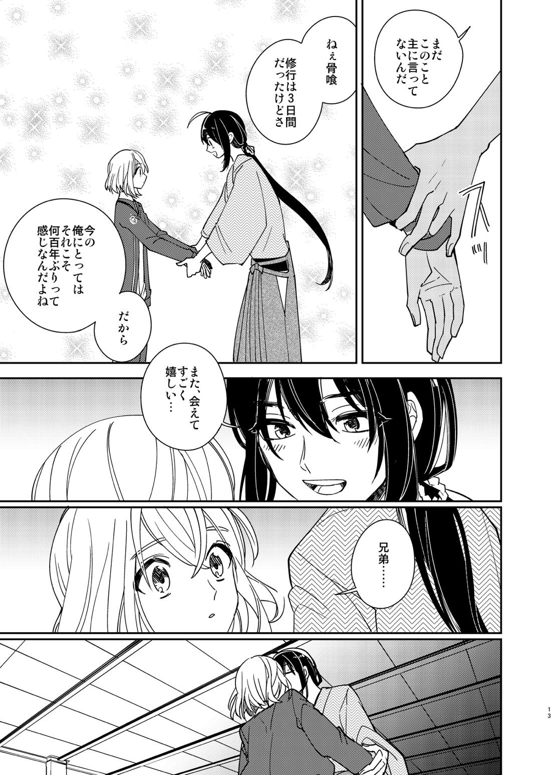 きみと夜、揃いの夢が見たいのだ【刀剣乱舞/鯰骨】 page 14