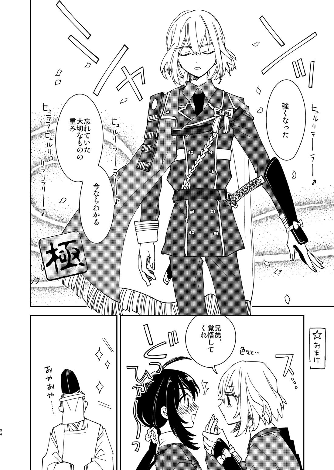 きみと夜、揃いの夢が見たいのだ【刀剣乱舞/鯰骨】 page 35