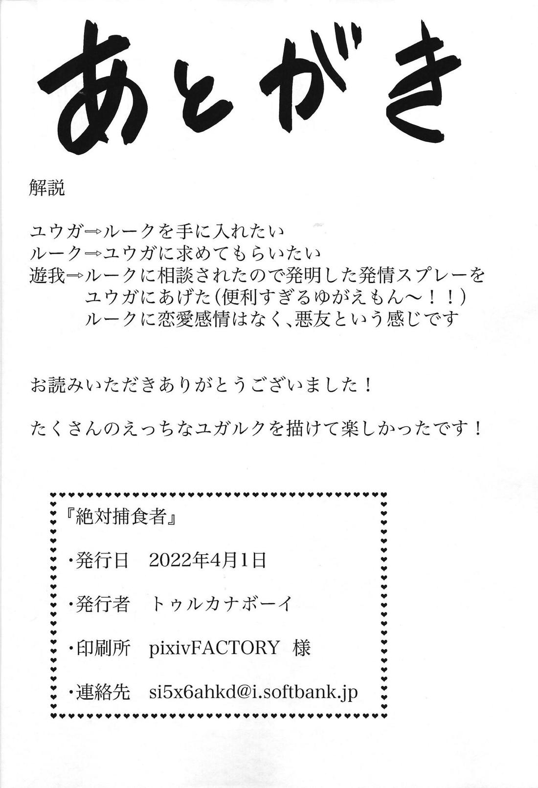 絶対捕食者【遊戯王/ユウガ×ルーク】 page 27